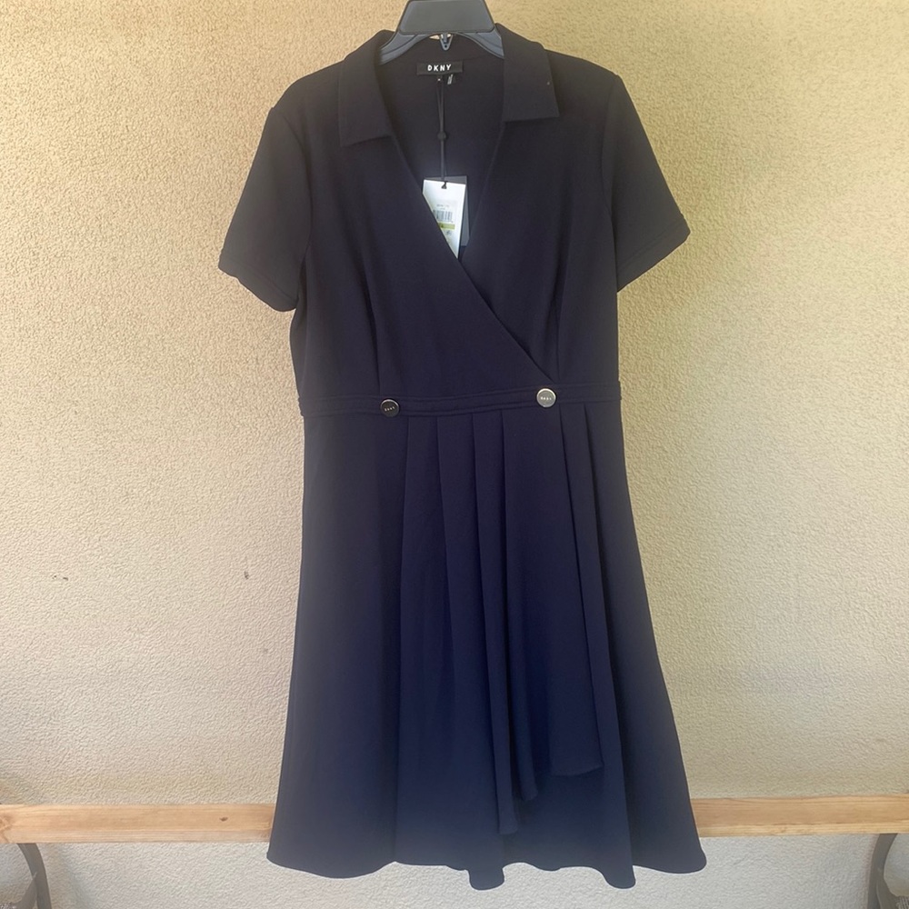 Dress.   Navy blue. DKNY